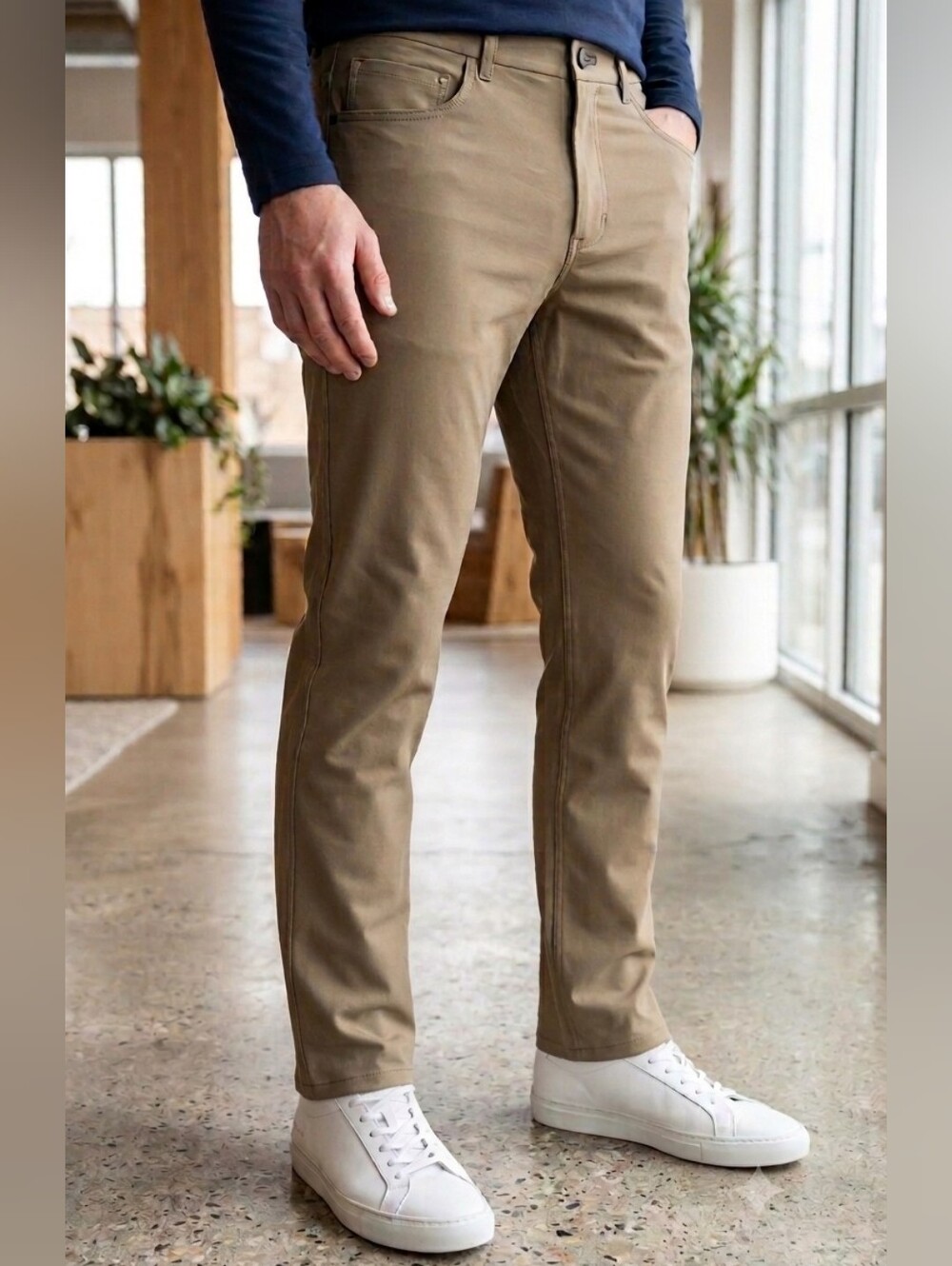 NWT Public Rec Workday Pant Straight Leg Dark Khaki Mens 31x30 Tech Performance